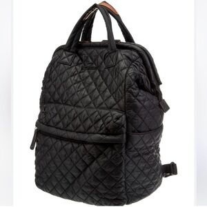MZ Wallace Black Quilted Backpack